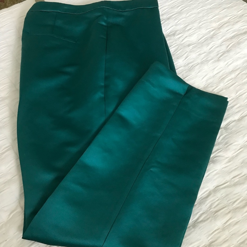 J. Crew Hi-Rise Cigarette Pants, NWT, Sz 14, Spicy Jade Green